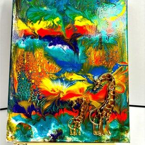 Original acrylic pour paintings